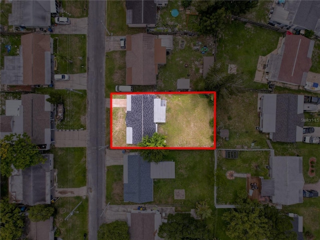 6341 Hyperion Dr, Port Richey, FL 34668 - aerial view of residential area with property parcel outlined