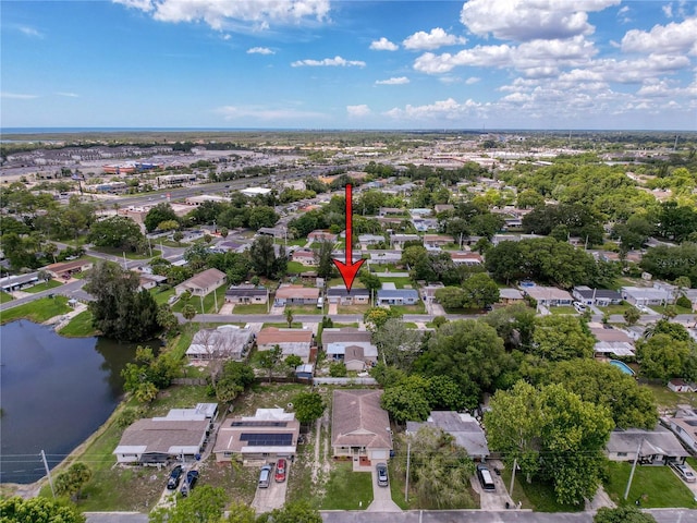 6341 Hyperion Dr, Port Richey, FL 34668 - aerial view of property's location with a large body of water and nearby suburban area