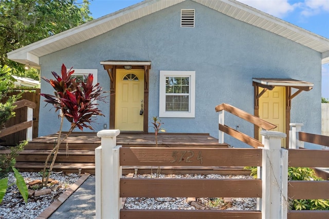 5724 Casson Ave, New Port Richey, FL 34652 - view of front of property with stucco siding