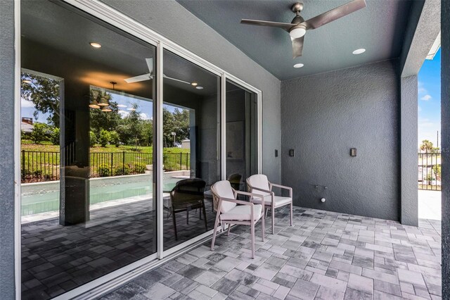 823 Emerald Grove Dr, Apopka, FL 32703 - view of patio / terrace featuring ceiling fan