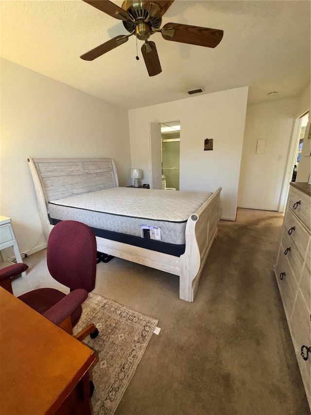 12104 Boynton Ln, New Port Richey, FL 34654 - carpeted bedroom featuring ceiling fan
