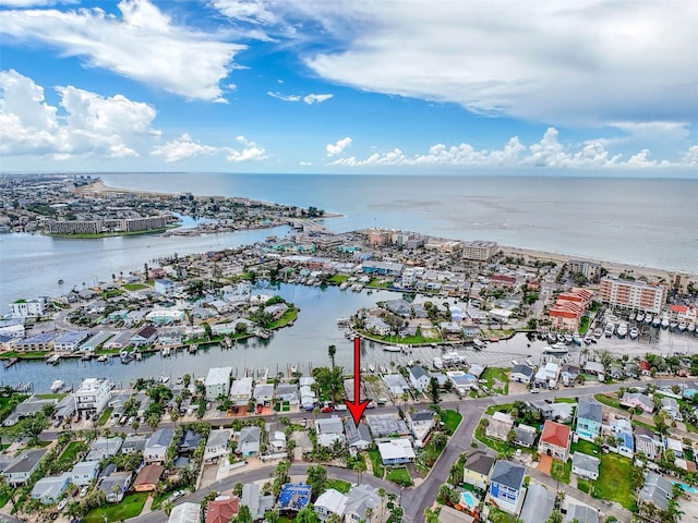 336 Boca Ciega Dr, Madeira Beach, FL 33708 - aerial overview of property's location featuring a large body of water
