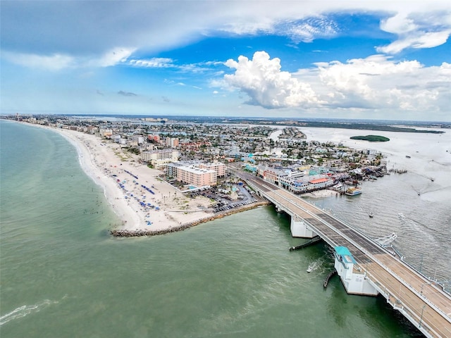 336 Boca Ciega Dr, Madeira Beach, FL 33708 - bird's eye view of a nearby body of water and a notable bridge