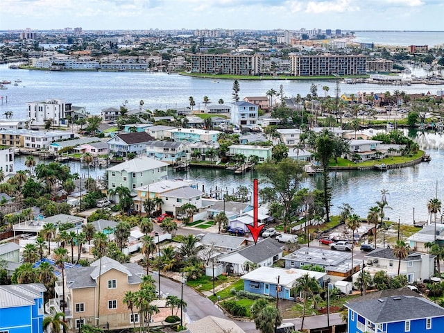 336 Boca Ciega Dr, Madeira Beach, FL 33708 - view of urban area featuring a large body of water and nearby suburban area
