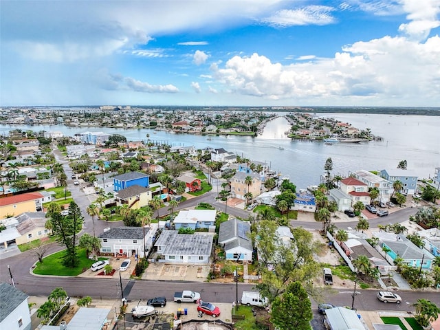 336 Boca Ciega Dr, Madeira Beach, FL 33708 - aerial perspective of suburban area featuring a nearby body of water