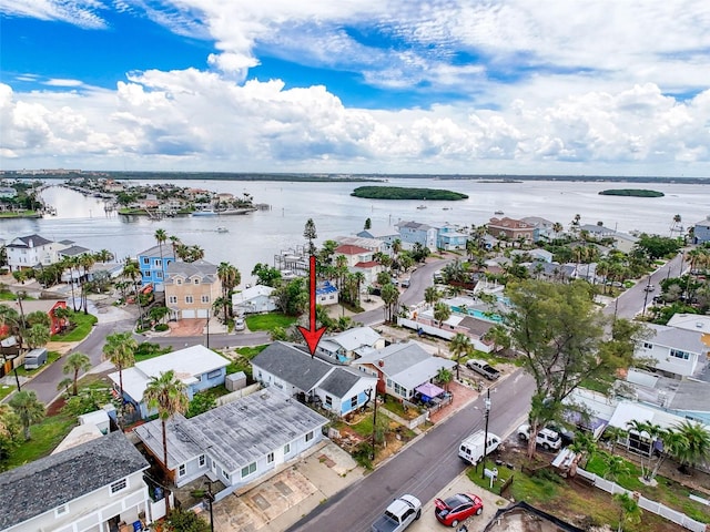 336 Boca Ciega Dr, Madeira Beach, FL 33708 - aerial perspective of suburban area with a nearby body of water
