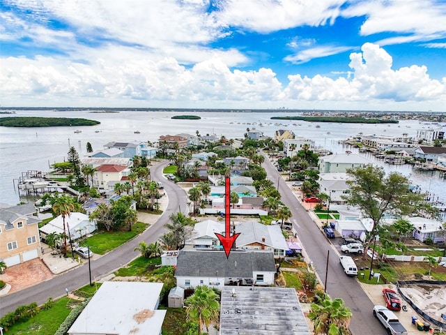 336 Boca Ciega Dr, Madeira Beach, FL 33708 - aerial perspective of suburban area with a nearby body of water