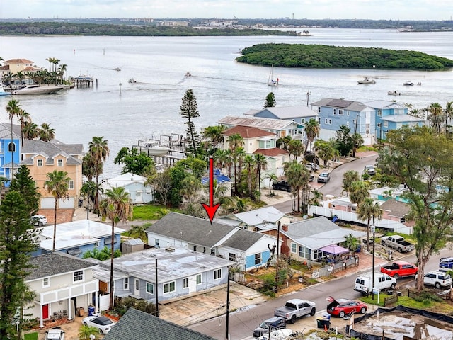 336 Boca Ciega Dr, Madeira Beach, FL 33708 - aerial view of residential area with a nearby body of water