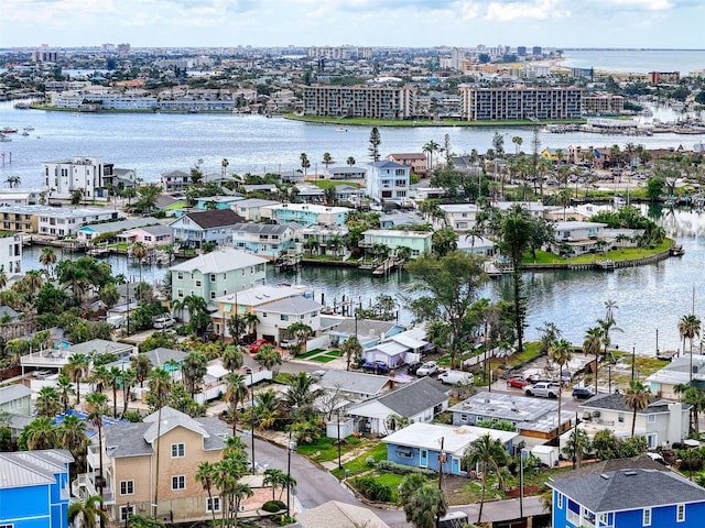 336 Boca Ciega Dr, Madeira Beach, FL 33708 - aerial perspective of suburban area with a large body of water