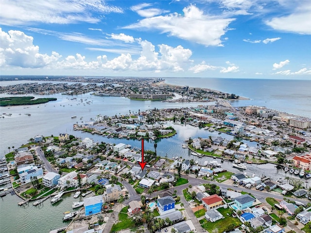 336 Boca Ciega Dr, Madeira Beach, FL 33708 - drone / aerial view of a large body of water and a marina