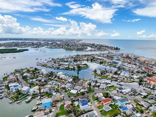 336 Boca Ciega Dr, Madeira Beach, FL 33708 - bird's eye view of a nearby body of water and numerous boat docks