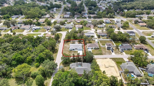 4360 Talco Ave, Spring Hill, FL 34609 - aerial view of residential area with property boundaries highlighted