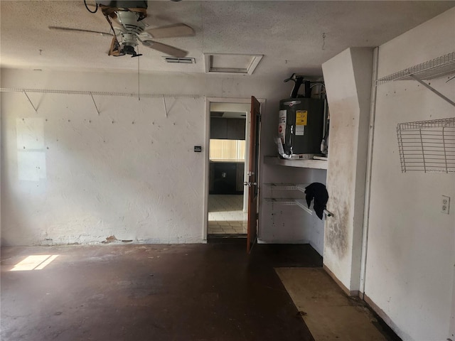 7338 Foxbloom Dr, Port Richey, FL 34668 - interior space with water heater and ceiling fan