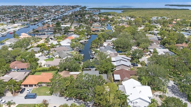 4439 Reeves Rd, New Port Richey, FL 34652 - aerial view of residential area featuring a large body of water