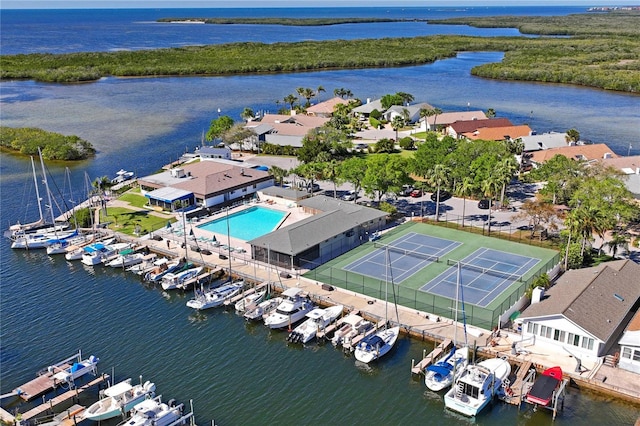 4439 Reeves Rd, New Port Richey, FL 34652 - drone / aerial view of a large body of water