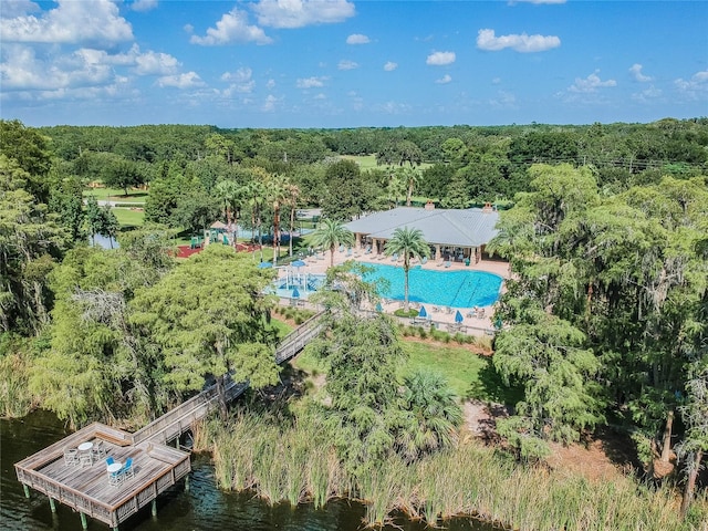 9309 Edistro Pl, New Port Richey, FL 34654 - aerial view of a heavily wooded area