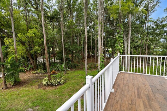 2202 Amity Ct, New Port Richey, FL 34655 - deck with a yard