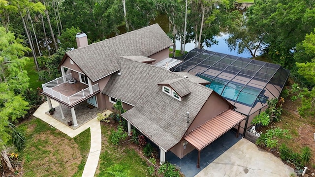 2202 Amity Ct, New Port Richey, FL 34655 - aerial view of property and surrounding area featuring a pool area