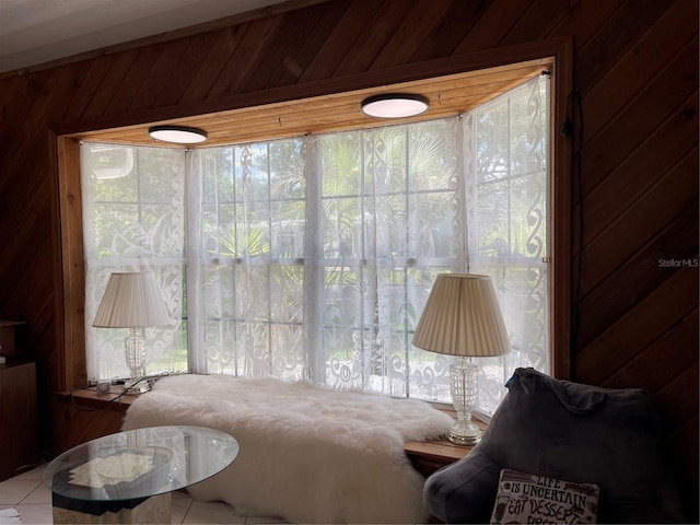 20971 Negril Ct, Lutz, FL 33558 - tiled bedroom with wood walls