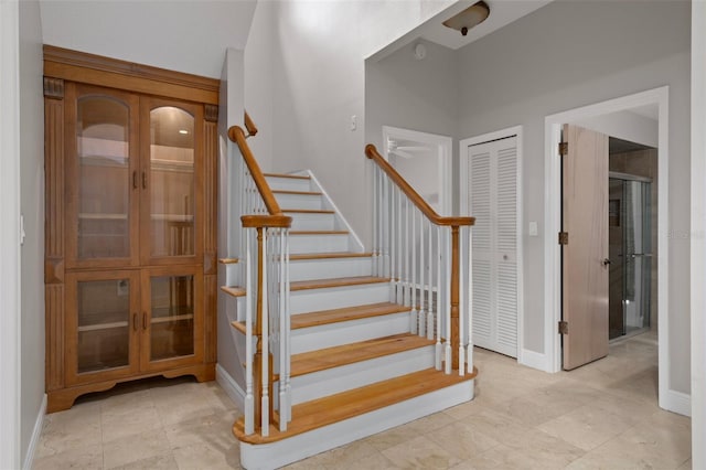7268 Crystal Spring Run, Weeki Wachee, FL 34607 - stairs with baseboards