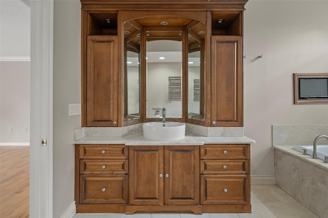 7268 Crystal Spring Run, Weeki Wachee, FL 34607 - full bathroom featuring vanity and a garden tub
