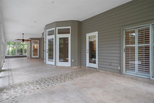 7268 Crystal Spring Run, Weeki Wachee, FL 34607 - view of patio / terrace with a ceiling fan