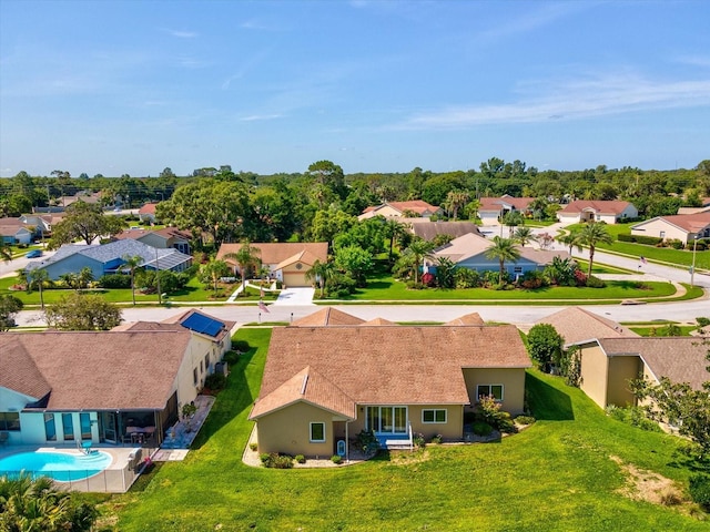 8401 Pavilion Dr, Hudson, FL 34667 - aerial view of residential area featuring a pool area