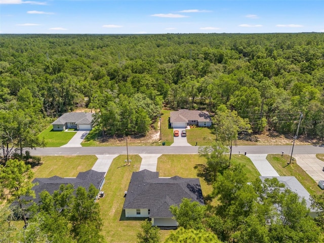 8782 N Sandree Dr, Citrus Springs, FL 34434 - bird's eye view of a heavily wooded area