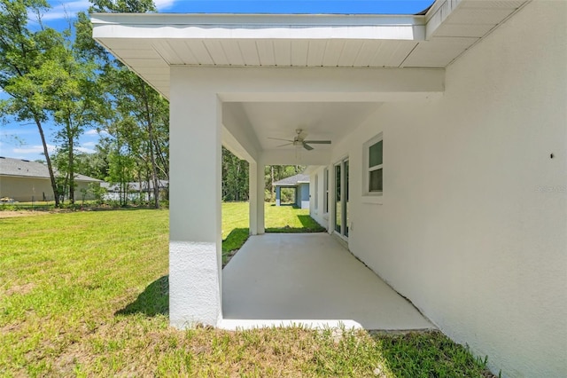 8782 N Sandree Dr, Citrus Springs, FL 34434 - view of patio featuring a ceiling fan