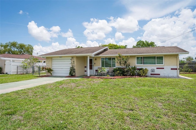 10600 Oleander Dr, Port Richey, FL 34668 - ranch-style home with driveway, a garage, and stucco siding