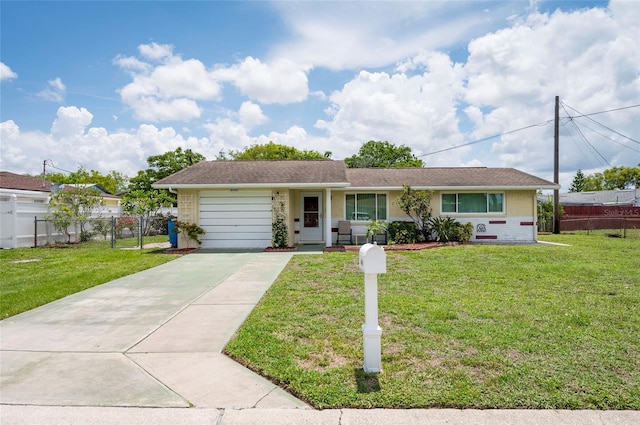 10600 Oleander Dr, Port Richey, FL 34668 - ranch-style home with driveway and a garage