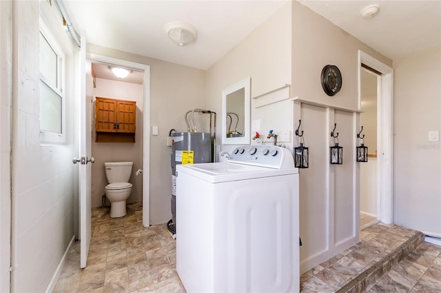 10600 Oleander Dr, Port Richey, FL 34668 - laundry area with washer / dryer and water heater