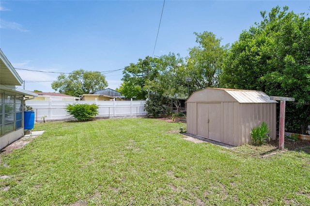 10600 Oleander Dr, Port Richey, FL 34668 - fenced backyard with a shed