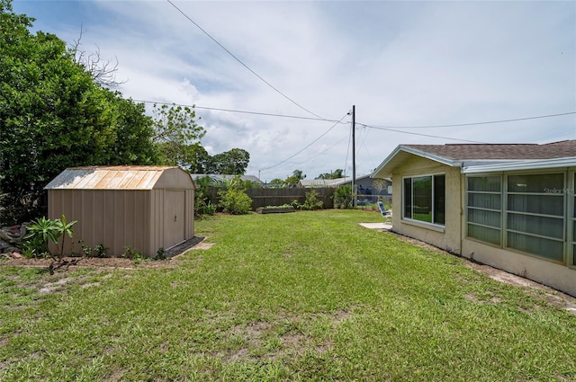 10600 Oleander Dr, Port Richey, FL 34668 - view of yard featuring a storage unit