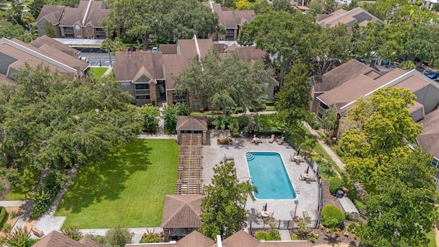 2500 Winding Creek Blvd Unit G106, Clearwater, FL 33761 - aerial perspective of suburban area featuring a pool area