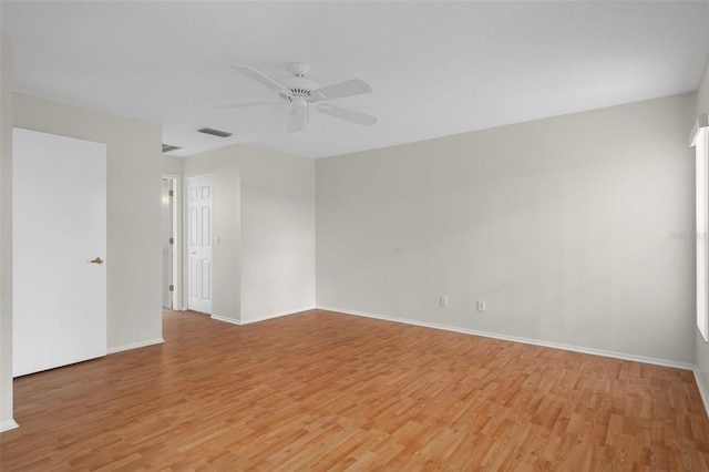 7445 Nature Walk Dr, Spring Hill, FL 34606 - spare room with light wood-style floors and ceiling fan