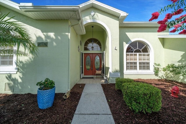 14178 Pullman Dr, Spring Hill, FL 34609 - property entrance featuring stucco siding