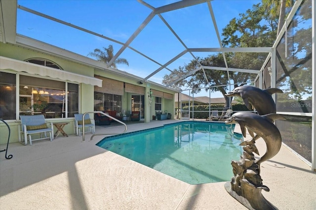 14178 Pullman Dr, Spring Hill, FL 34609 - outdoor pool featuring a patio and a lanai