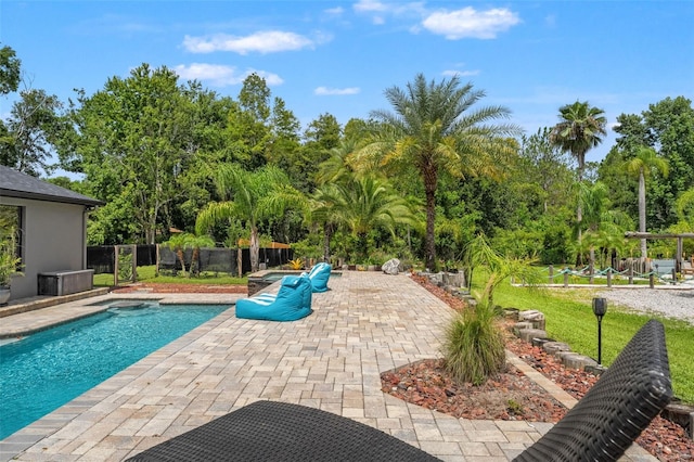26221 Pheasant Run, Wesley Chapel, FL 33544 - view of pool featuring a patio and view of scattered trees