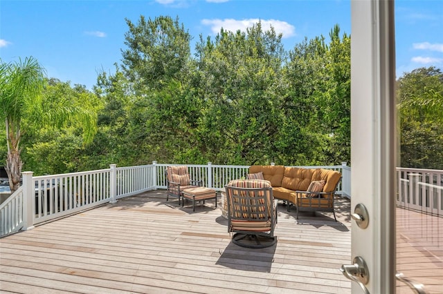 26221 Pheasant Run, Wesley Chapel, FL 33544 - deck with an outdoor hangout area