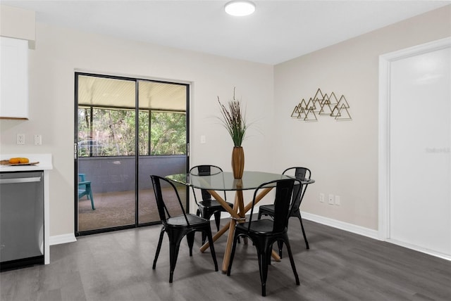 5215 Azalea Cir, Dade City, FL 33523 - dining space with wood finished floors and baseboards
