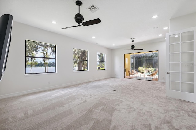 9829 Sorbonne Loop, Seffner, FL 33584 - carpeted spare room with ceiling fan and recessed lighting