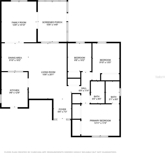 3204 Payne St, New Port Richey, FL 34655 - view of property floor plan