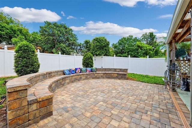 3204 Payne St, New Port Richey, FL 34655 - fenced backyard featuring a patio