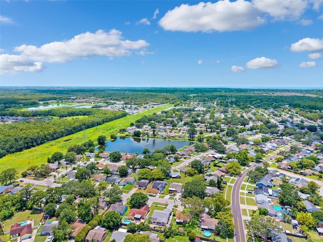 3204 Payne St, New Port Richey, FL 34655 - aerial perspective of suburban area featuring a large body of water