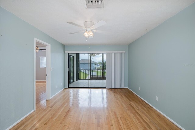 5640 Ferguson Ct Unit 2203, New Port Richey, FL 34652 - spare room with a ceiling fan and light wood-style floors
