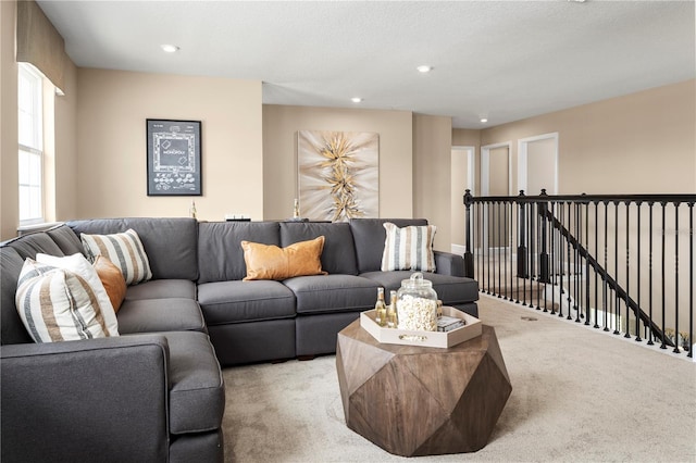 3878 Isle Royal Pl, Apopka, FL 32712 - living area featuring carpet and recessed lighting