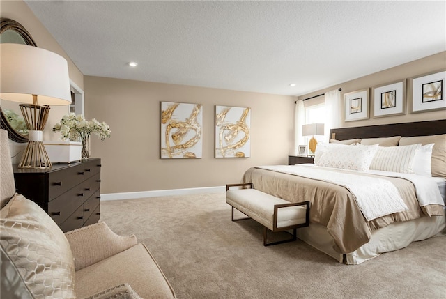 3878 Isle Royal Pl, Apopka, FL 32712 - carpeted bedroom with recessed lighting and a textured ceiling