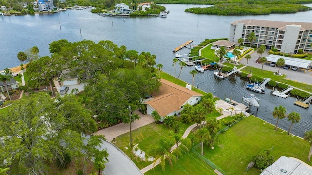8143 Channel Dr, Port Richey, FL 34668 - drone / aerial view of a nearby body of water
