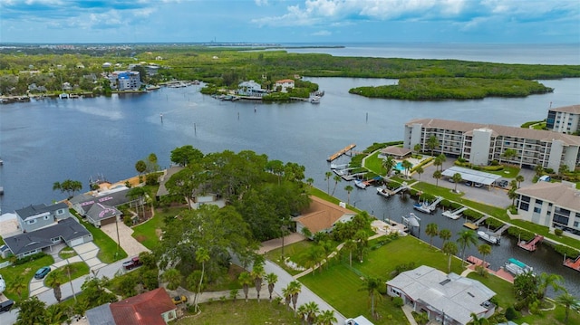 8143 Channel Dr, Port Richey, FL 34668 - drone / aerial view of a large body of water